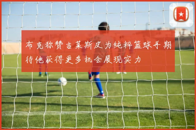 布克称赞吉莱斯皮为纯粹篮球手期待他获得更多机会展现实力